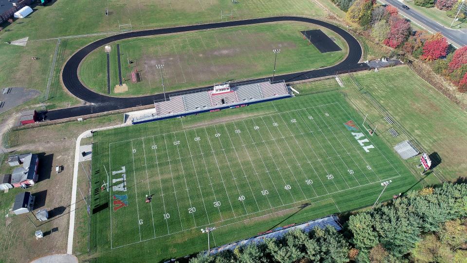 The Wall Township High School football field is shown Thursday, November 11, 2021.