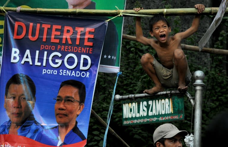 A young supporter of Rodrigo Duterte in Manila in February during the presidential election campaign in the Philippines that the longtime mayor of Davao city won in a landslide victory