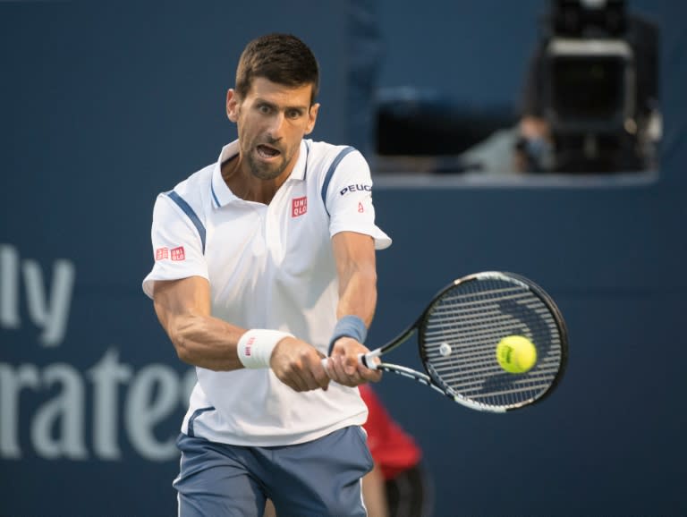 Novak Djokovic of Serbia dismissed Gael Monfils 6-3, 6-2 in 74 minutes, winning the 14th of his last 15 matches at Masters 1000 events