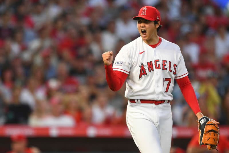 ▲大谷翔平出戰皇家7局11K，收下開季三連勝（圖／美聯社／達志影像）