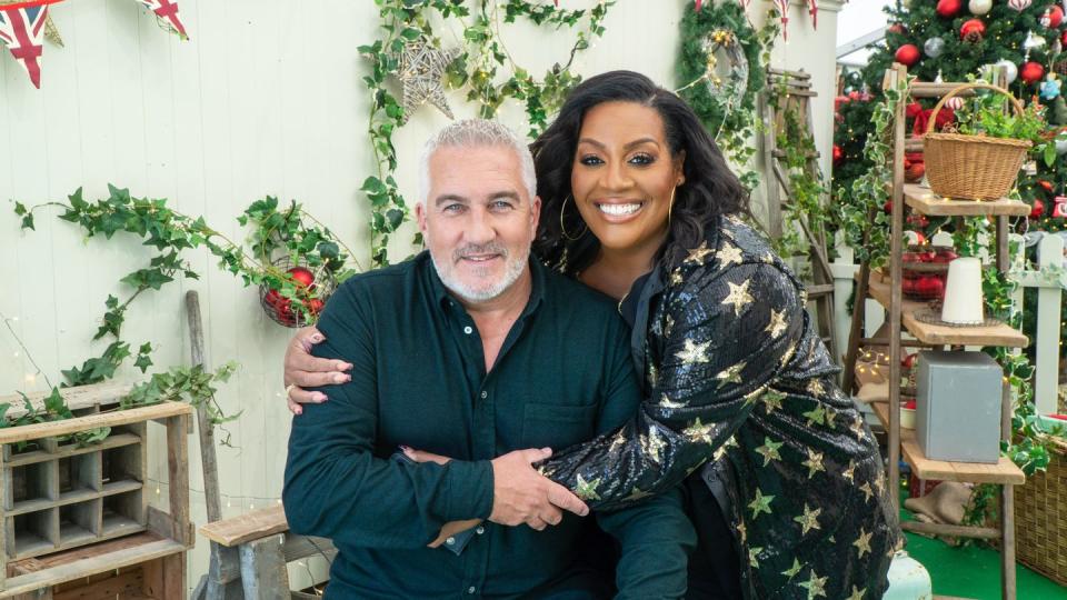 paul hollywood, alison hammond, great british bake off christmas special 2023