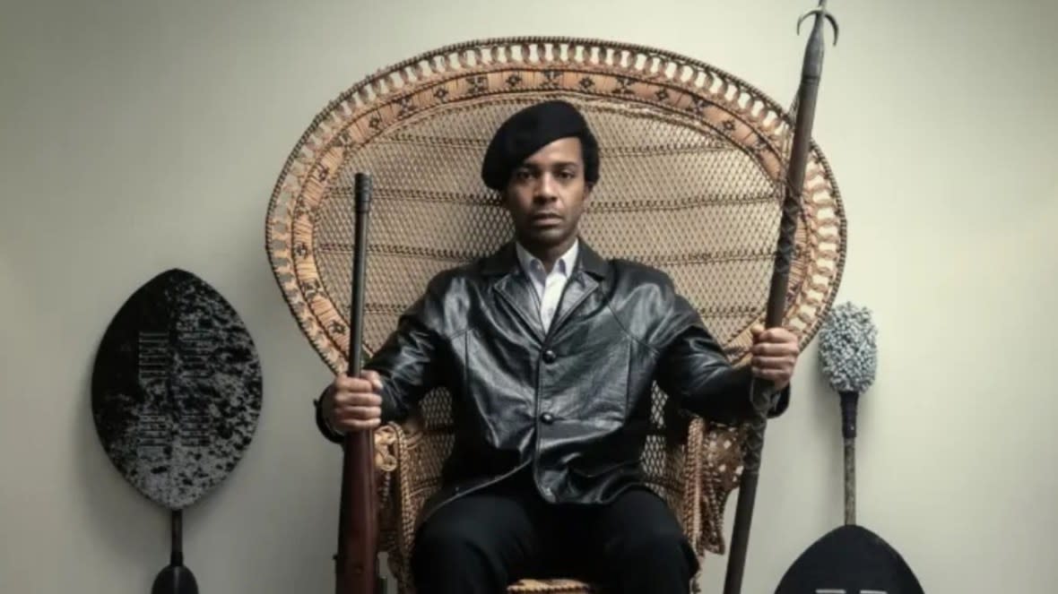 "The Big Cigar," the six-episode drama directed and executive produced in part by Don Cheadle, tells the mostly true story of Huey P. Newton’s escape from the United States to Cuba. In it, Andre Holland (above) stars as Newton. (Photo: AppleTV+)