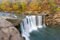 <p>Cumberland Falls in Cumberland Falls State Resort Park near Corbin, Ky. (Photo: Danita Delimont/Gallo Images/Getty Images) </p>