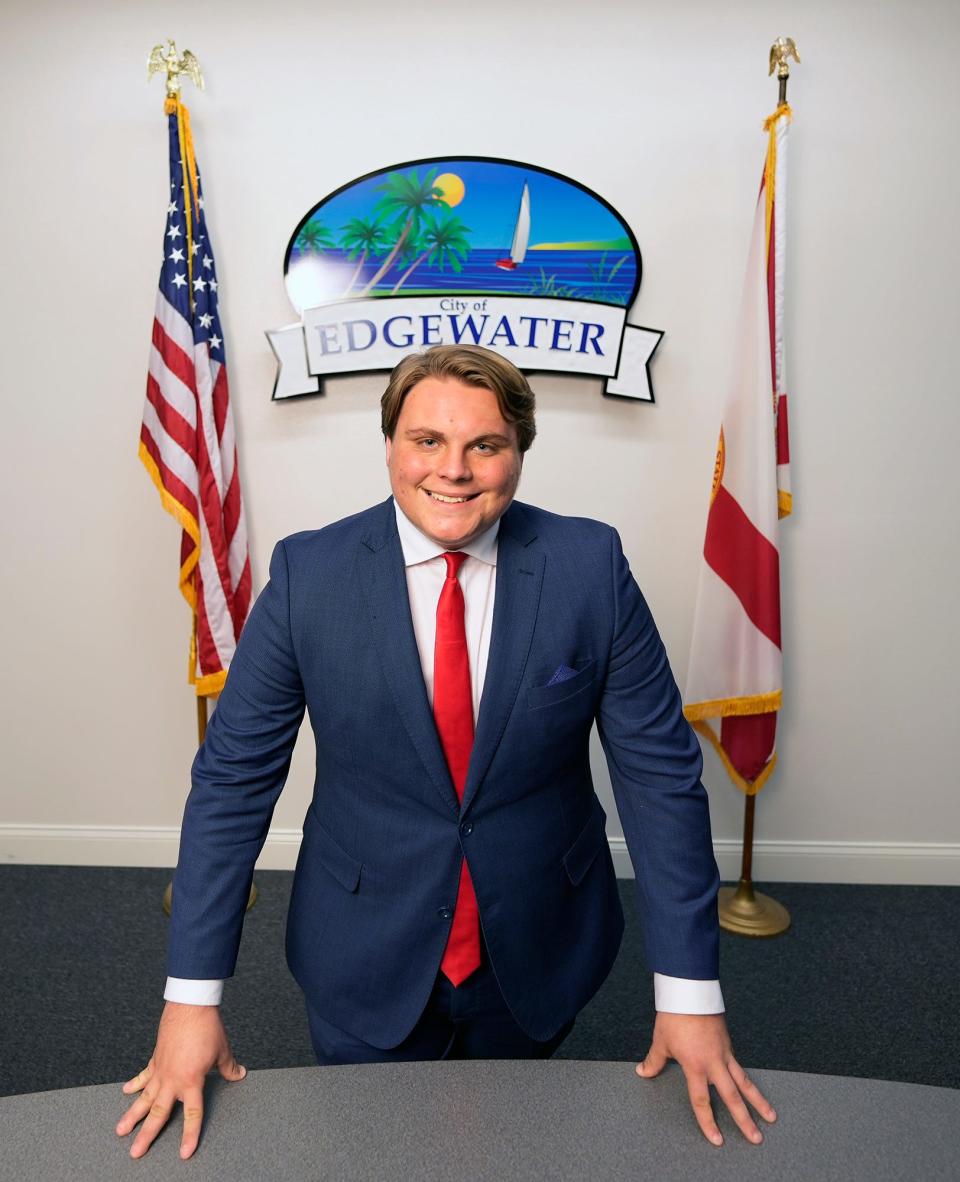 Edgewater Mayor Diezel Depew, Thursday, April 6, 2023 