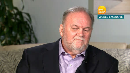 Thomas Markle, Meghan Markle's father, is seen in a still taken from video as he gives an interview to ITV's Good Morning Britain program which is broadcast from London, Britain, June 18, 2018. Good Morning Britain/ITV handout via REUTERS