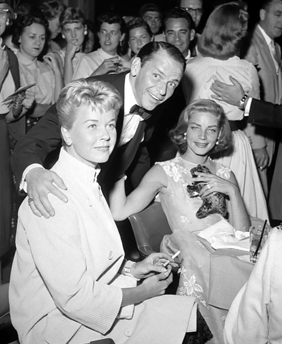 Doris Day With Frank Sinatra and Lauren Bacall in Las Vegas on September 14, 1956