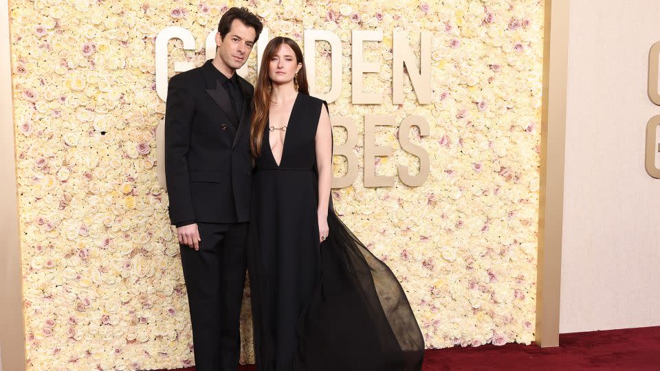 Husband-and-wife pair Mark Ronson and Grace Gummer both went for all-black Gucci outfits. - Amy Sussman/Getty Images