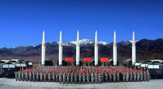 中國解放軍火箭軍。   圖 : 翻攝自狼嗷記