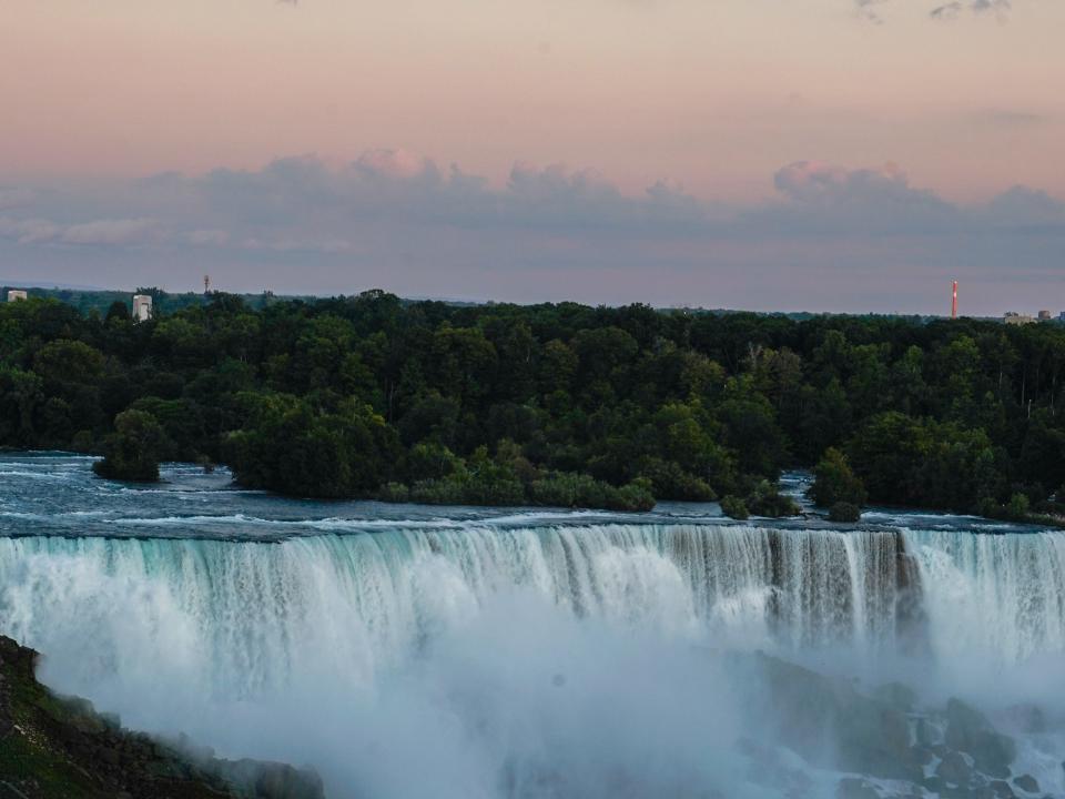 Niagara Falls at sunset