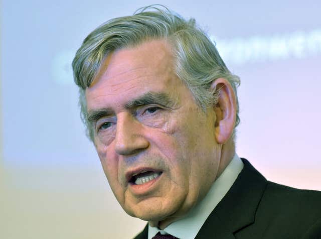 Ex-PM Gordon Brown said the Russian president has 
