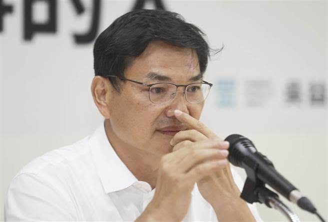 代表台灣民眾黨參加高雄市長補選的吳益政。（張鎧乙攝）