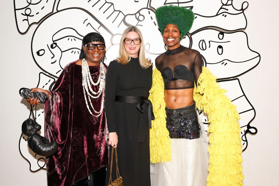 Beau McCall, Elissa Auther, and Souleo at the Museum of Arts and Design's annual MAD Ball.