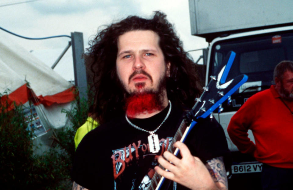 Dimebag Darrell was a guitarist in the heavy metal bands Pantera and Damageplan. Damageplan had just begun a show in 2004 when Nathan Gale rushed on stage and shot and killed Darrell. Three others were killed trying to stop Gale who was himself eventually shot and killed by a policeman. According to Gale’s friends interviewed after the fact, he had been a big fan of Darrell’s previous band, Pantera, but also had accused them of stealing music from him. His writings found by investigators suggested that he may have suffered from schizophrenia and was mentally unstable.