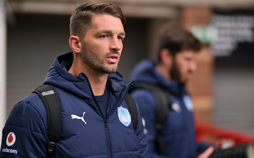 Ruan Vermaak of Vodacom Bulls arrives at the stadium prior to the Investec Champions Cup match between Bristol Bears and Vodacom Bulls at Ashton Gate on January 13, 2024 in Bristol, England