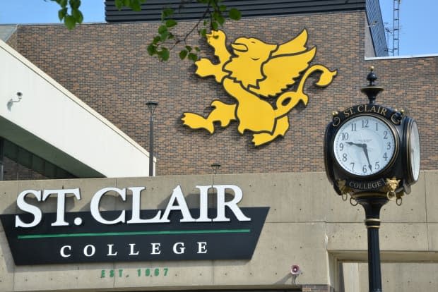 The school says the health unit will investigate the case.  (Submitted by St. Clair College - image credit)