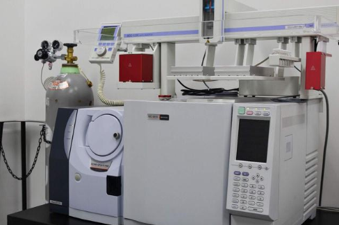 The gas chromatography mass spectrometer (GC-MS) machine used by Odorate to analyze body odor, at the company's lab in Saitama, Japan. / Credit: Odorate