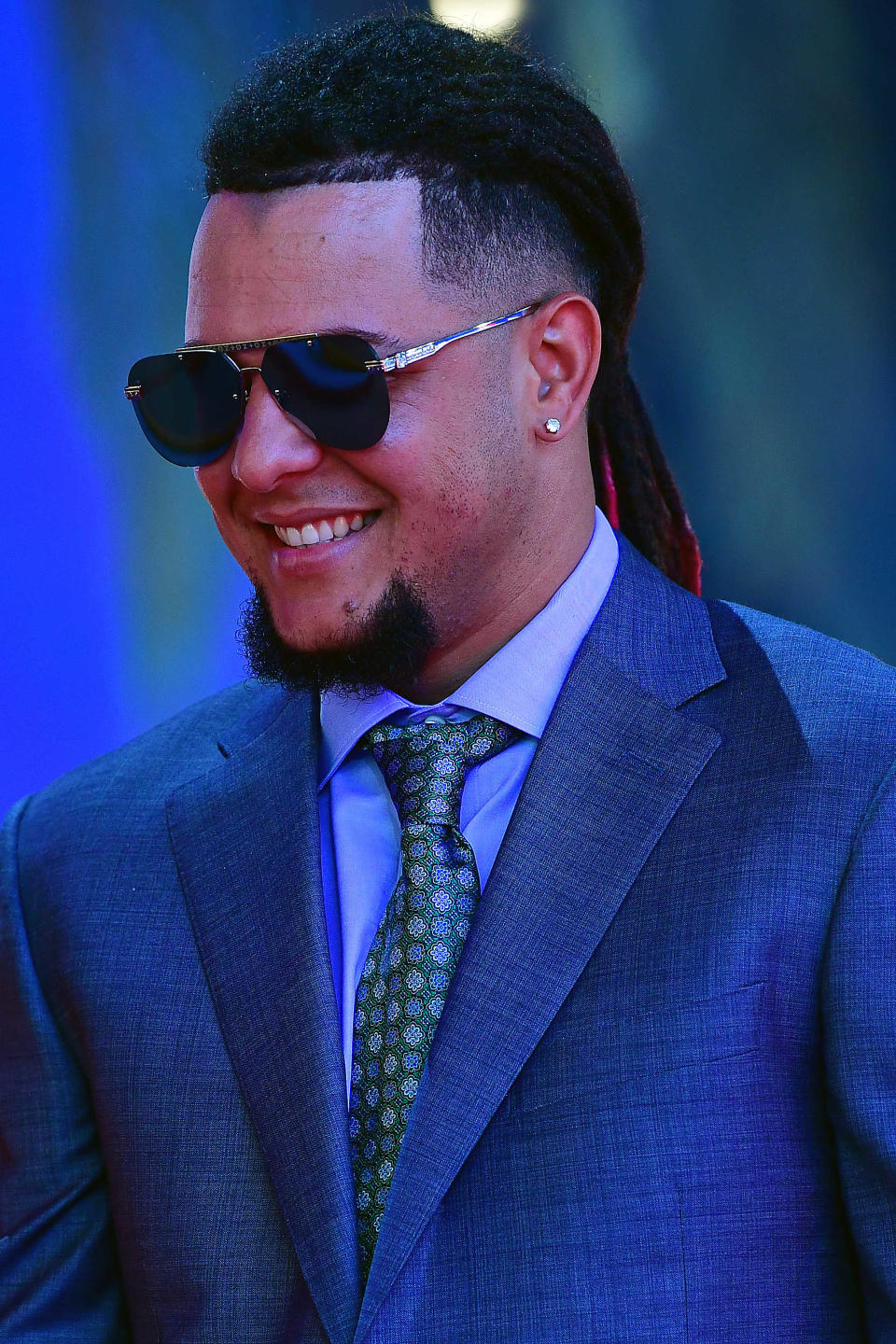 Jul 19, 2022; Los Angeles, CA, USA; National League pitcher Luis Castillo (58) of the Cincinnati Reds during the Red Carpet Show at L.A. Live.