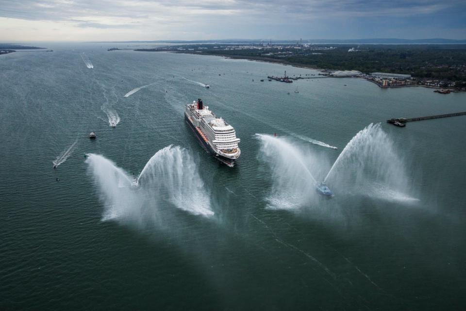 Queen Anne makes her grand entrance into Southampton (Christopher Ison)