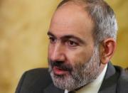 Armenian Prime Minister Nikol Pashinyan is pictured during an interview with Reuters in Yerevan