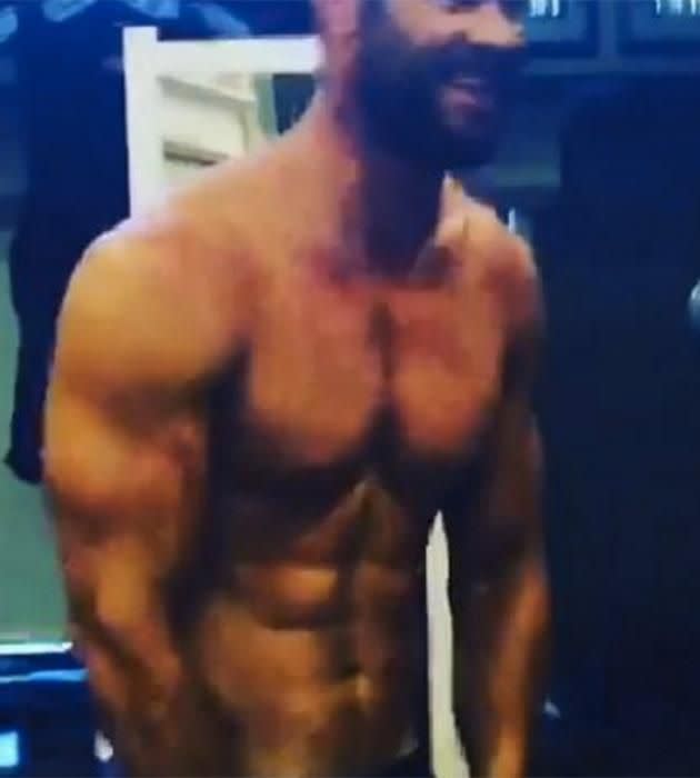 Chris Hemsworth's insane body in clip. Source: Instagram