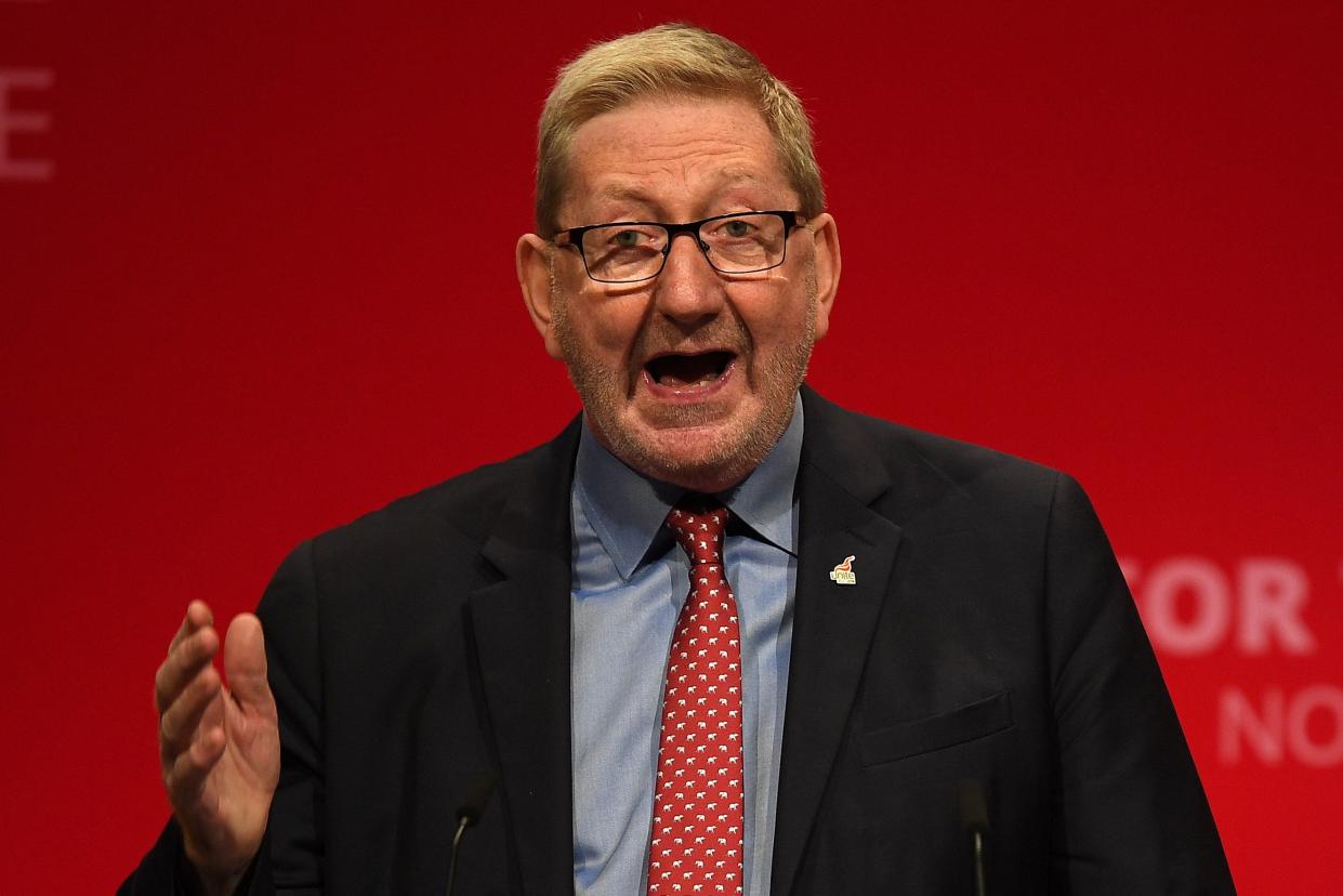 Len McCluskey, the Unite secretary general, has been accused of antisemitism for comments he made about Peter Mandelson.  (AFP via Getty Images)