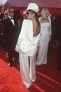 <p> This backwards suit received much attention in 1999. Celine herself said, &quot;I was the only one with pants in a backward suit from Galliano and if I would do this today it would work. It was avant-garde at the time.&quot; </p>