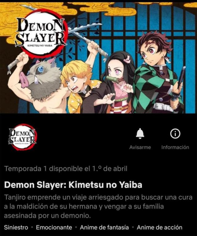 La temporada 2 de Kimetsu no Yaiba llegará a Netflix muy pronto