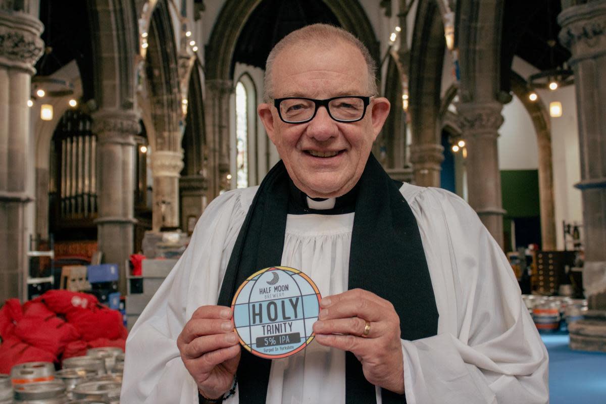 Father Romanis of St Lawrence Church hopes to reassure neighbours about potential noise from the planned Camra beer festival <i>(Image: Pic supplied)</i>