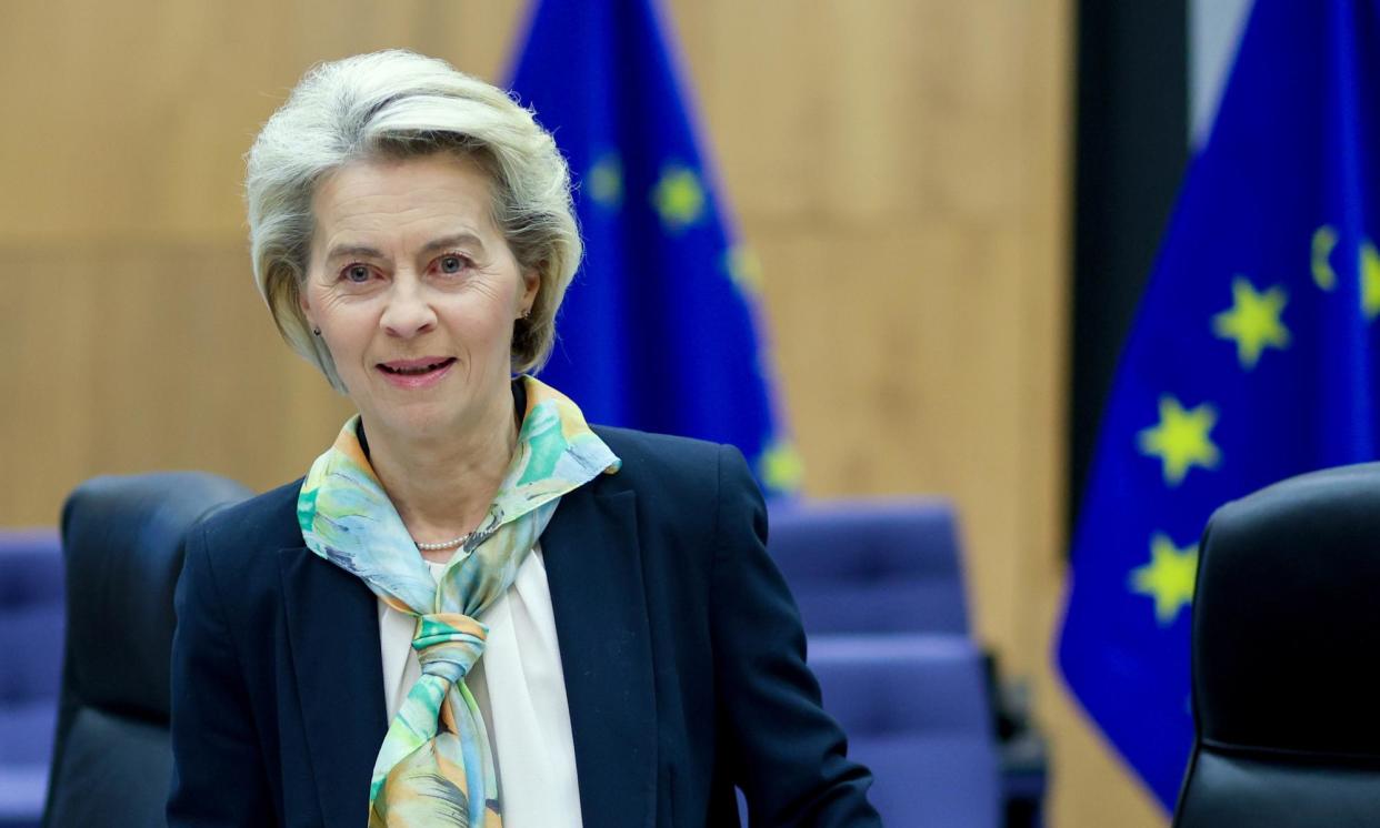 <span>Ursula von der Leyen will need backing from two other parties and then face an internal EPP vote in March.</span><span>Photograph: Olivier Hoslet/EPA</span>