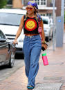 <p>Rita Ora wears a '70s-inspired outfit while out and about in Double Bay, Australia, on Jan. 10. </p>