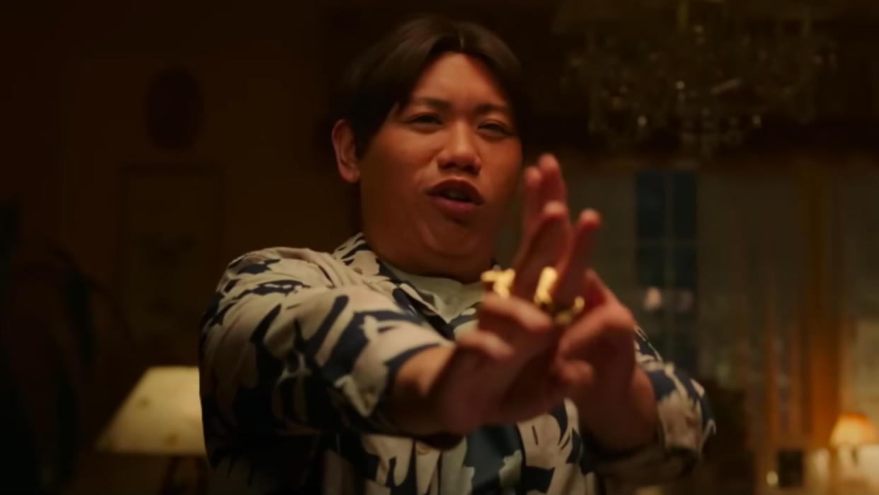  Jacob Batalon as Ned opening the portal in No Way Home. 