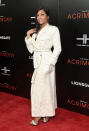 <p>The <em>Empire</em> star rocked a cream-colored, bathrobe-style dress at the premiere of her new thriller <em>Acrimony</em> in New York City on Monday night. (Photo: Jamie McCarthy/Getty Images) </p>