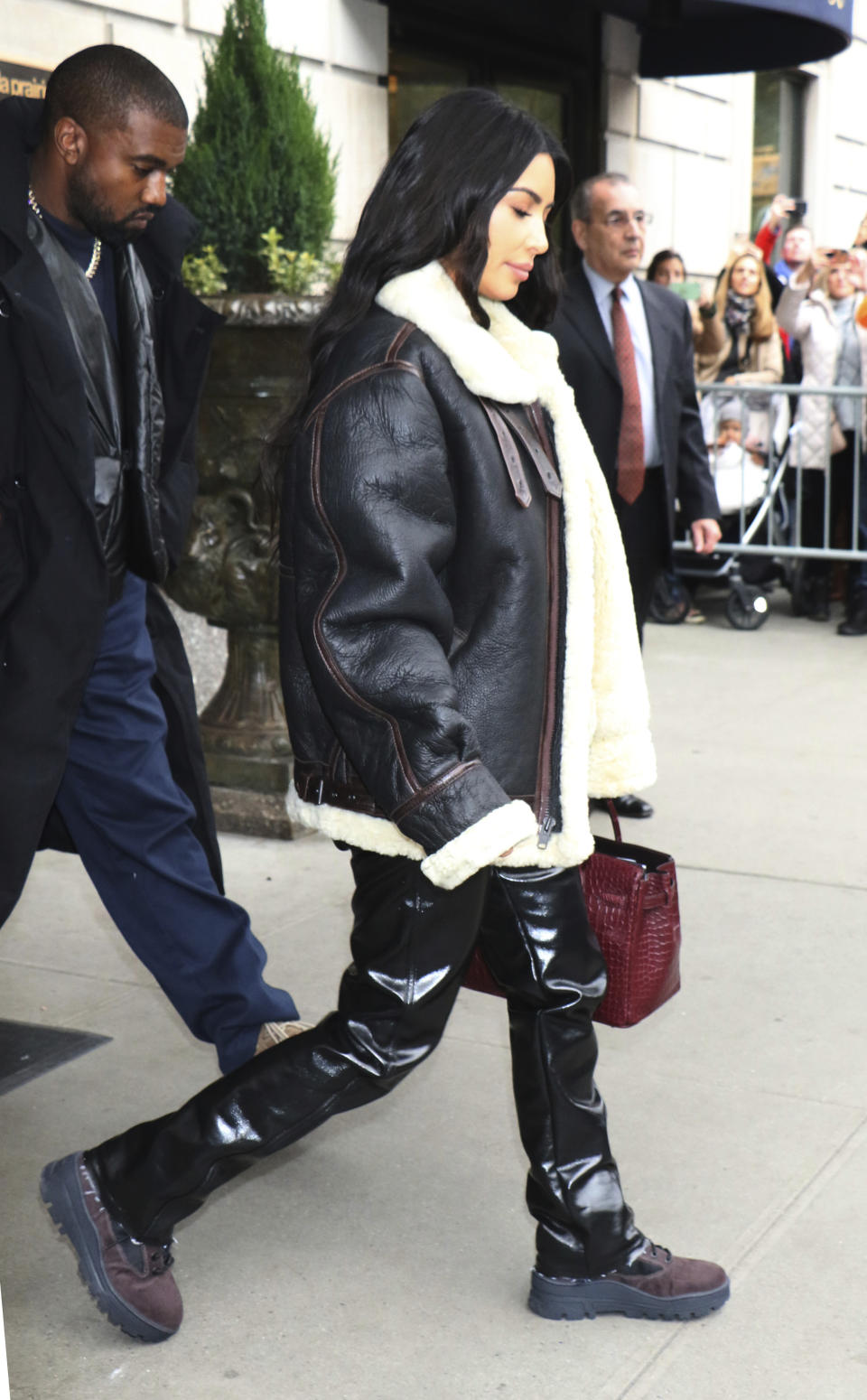NEW YORK, NY- NOVEMBER 7: Kanye West and Kim Kardashian West seen leaving the Ritz Carlton in New York City on November 07, 2019. Credit: RW/MediaPunch /IPX