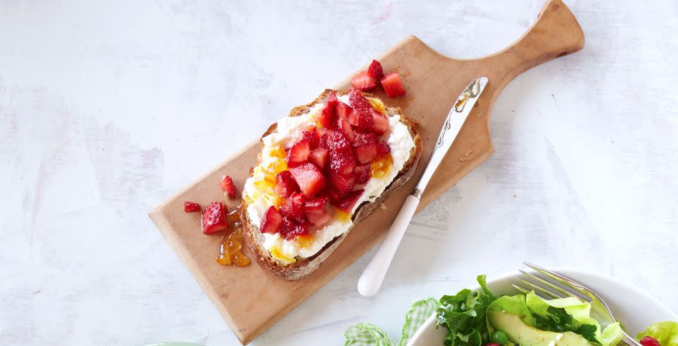 Ricotta & Strawberry Toast