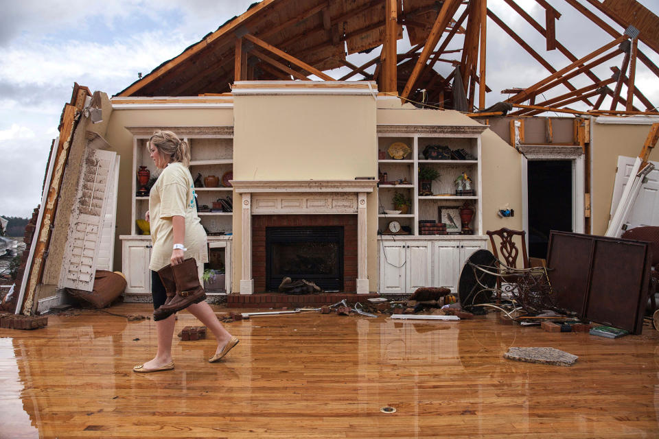 Severe storms hit the South