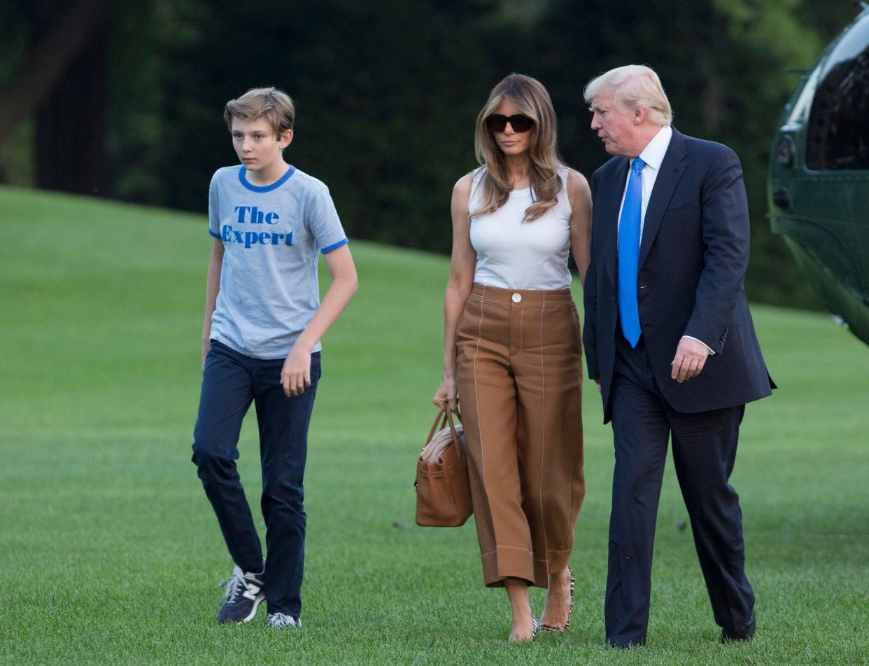 melania trump barron trump