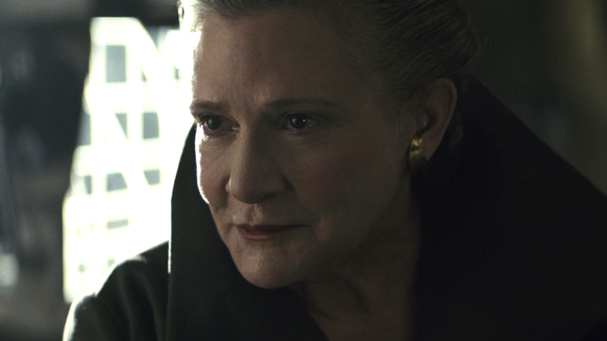  Carrie Fisher in The Last Jedi. 