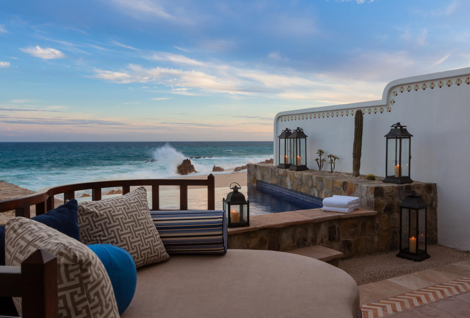 This is the luxury One&Only Resort in Los Cabos where the wedding will host 60 guests. Source: <a href="https://www.oneandonlyresorts.com/one-and-only-palmilla-los-cabos?qdsr=google-_-g&qdnt=ppc&qdkw=one%20and%20only%20palmilla&qdpl=&qdta=&qdmt=e&qdcv=268604176010&qdap=1t1&qdp1=&qdp2=&qddv=c&qdcamp=160331648&CID=ppc%3Eau%3Erf%3Een%3Egoogle%3Eg_au_pa_en_e_br_brand%3Eone_and_only_palmilla&gclid=Cj0KCQjwn4ncBRCaARIsAFD5-gX7usBgG0gBhjwbdufpHsLpqX44fEgafPHUGKIb-h26r9nooDAApG8aAgqUEALw_wcB" rel="nofollow noopener" target="_blank" data-ylk="slk:One&Only;elm:context_link;itc:0;sec:content-canvas" class="link ">One&Only</a>