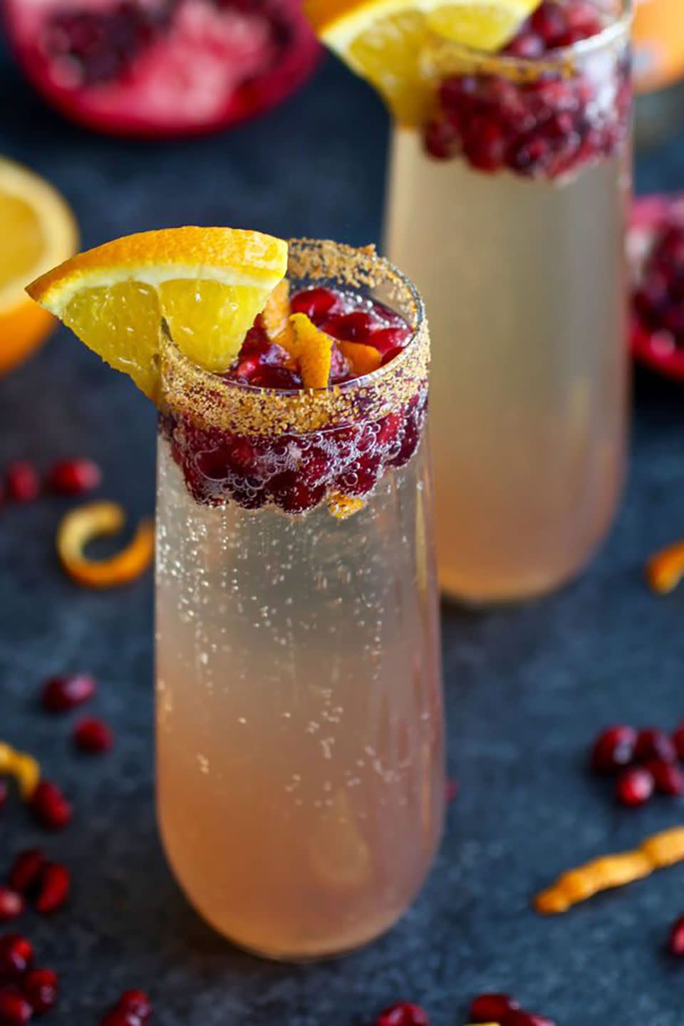 Pomegranate Kombucha Mimosa