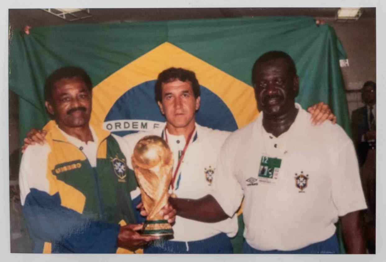 Abilio Jose de Silva with other members of the Brazilian national team