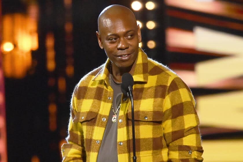 Dave Chappelle at the Rock & Roll Hall of Fame induction ceremony in Cleveland in 2021.