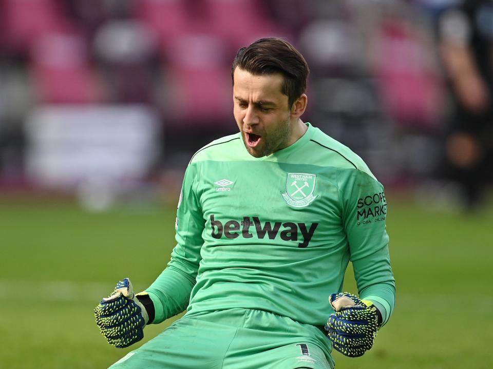 West Ham goalkeeper Lukasz Fabianski (Tottenham Hotspur FC via Getty Images)