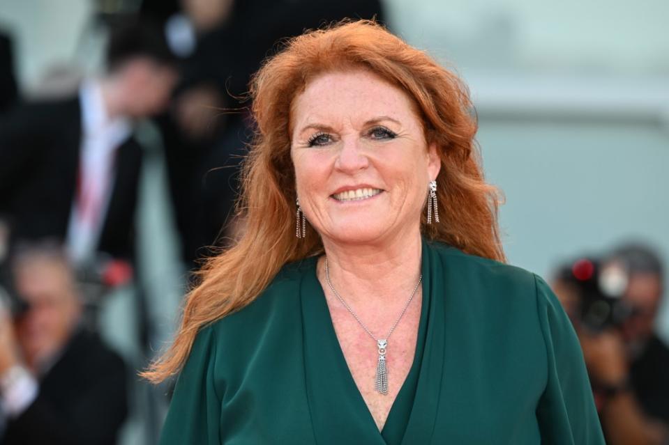 Sarah Ferguson attends “The Son” red carpet at the 79th Venice International Film Festival on Sept. 7, 2022, in Italy. Corbis via Getty Images