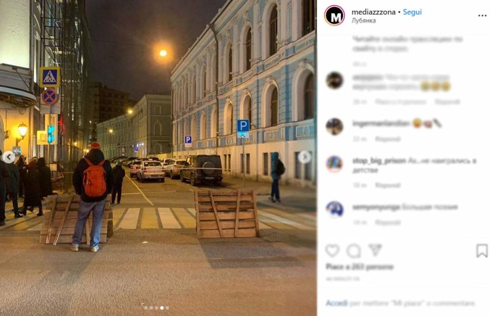 Le prime immagini dal luogo dove è avvenuta la sparatoria (Instagram Mediazona)