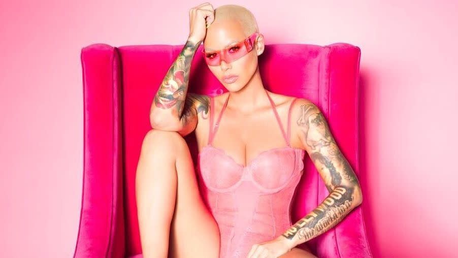 Amber Rose poses for a photo