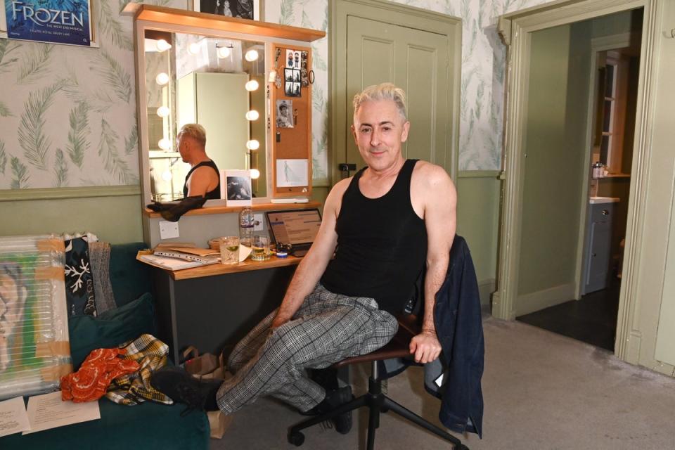 Alan Cumming backstage at his new show (Dave Benett)