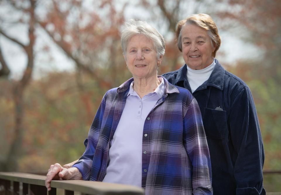 Diane Willcox and Nancy Douttiel of South Yarmouth, photographed Tuesday at home, advocated for a legal decision in Massachusetts giving same-sex couples the freedom to marry.