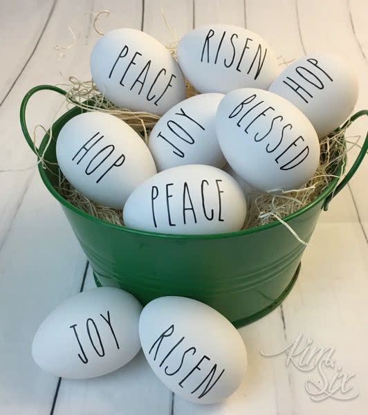 DIY Easter Egg Words