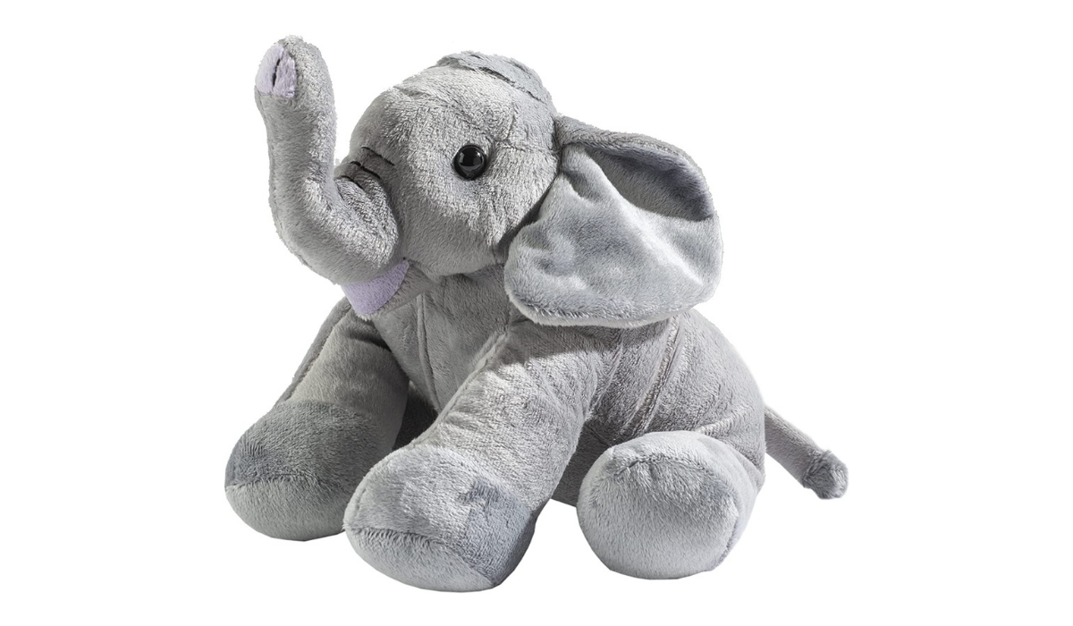 Plush elephant toy. 