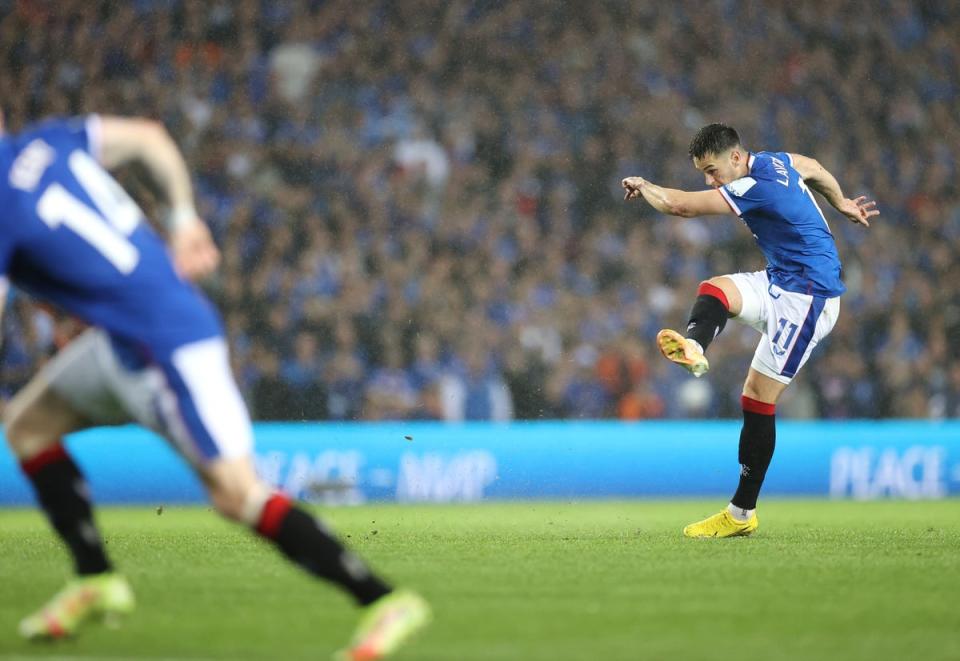 Tom Lawrence got among the goals at Ibrox (Steve Welsh/PA) (PA Wire)